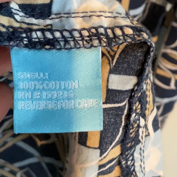 J. McLaughlin printed cotton button down shirt size XL - Picture 3 of 4